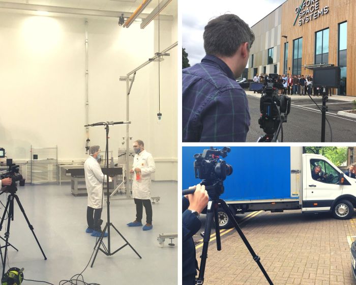 Filming for space and technology companies