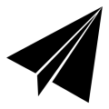Paper aeroplane Icon