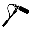 Icon of a microphone on a boom pole
