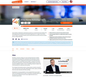 clip from a wab page from Crowcube